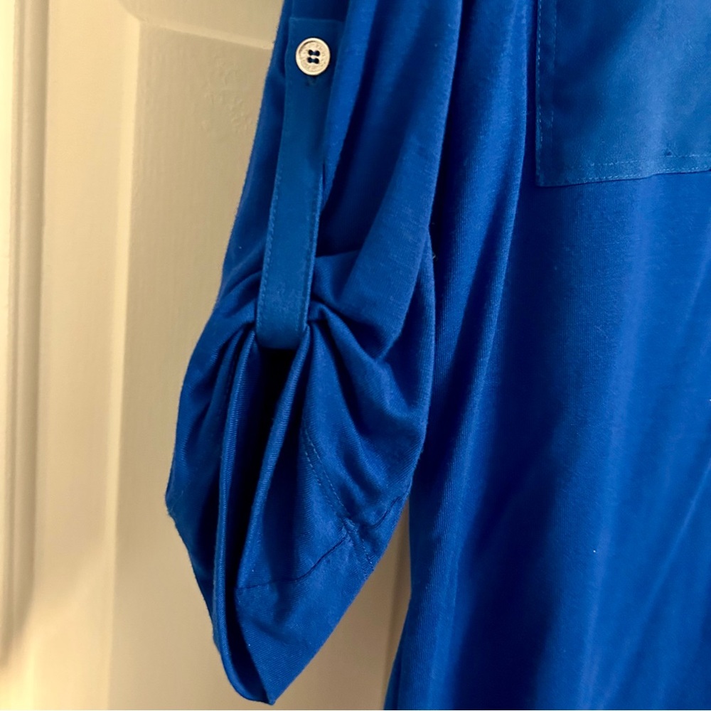 Calvin Klein Women's Royal Blue Blouse - Picture 3 of 4